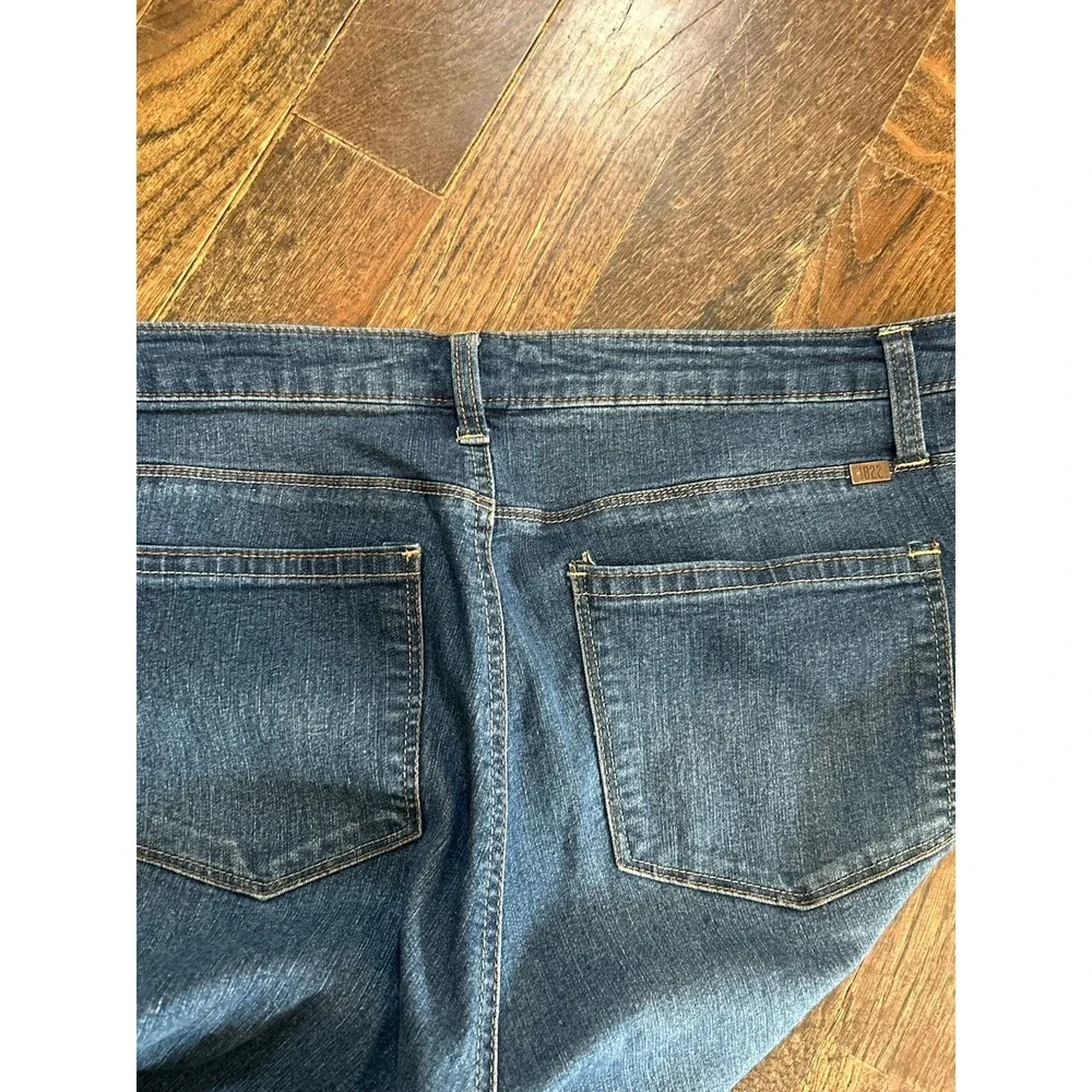 1822 Womens Blue Jeans Size 20W Skinny‎ Straight Raw Hem Ankle